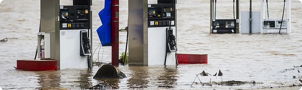 Insurance for Gas Stations in a Flood-Prone Area